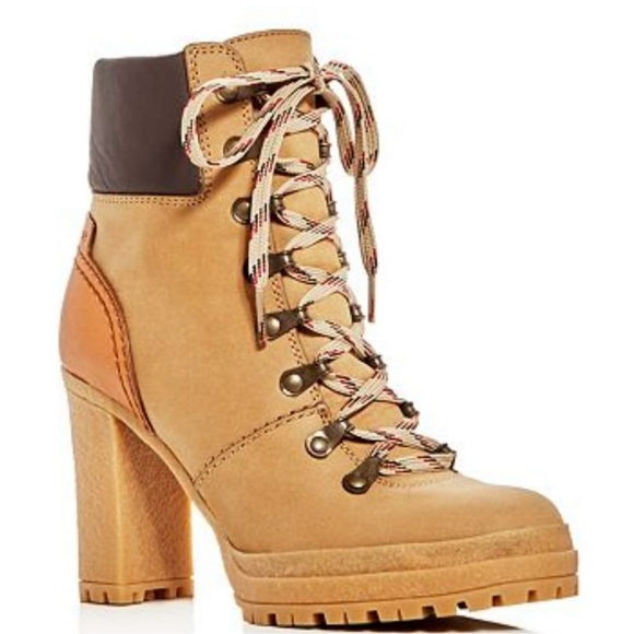 See by Chloé Eileen High-Heel Platform Hiking Booties - Picture 4 of 10
